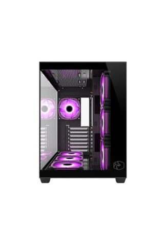 Gametech Prime V2 Tuş Kontrollü Rgb 7x120mm Fan Bilgisayar Kasası
