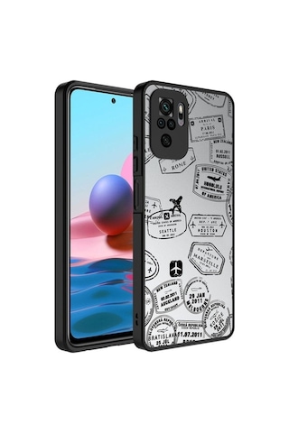 Xiaomi Redmi Note 10 Kılıf Aynalı Desenli Kamera Korumalı Parlak Zore Mirror Kapak Seyahat