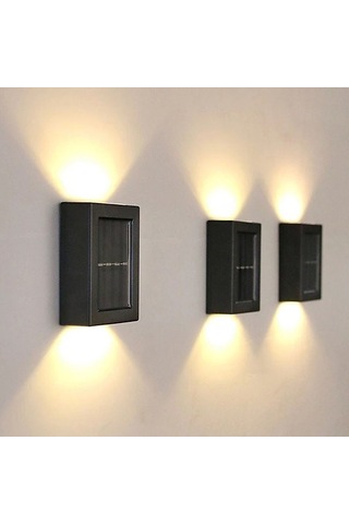 Solar Güneş Enerjili Çift Taraflı Aplik S-32 Çok Renkli