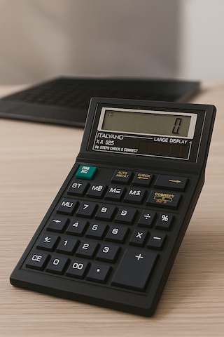 Muhasebe Market İş Yeri İçin Solar Profesyonel 12 Haneli Hesap Makinesi Siyah