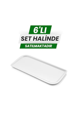 Alezy 482 Göreme Melamin Termostar Avanos Sunum Tabak 24 Cm Beyaz