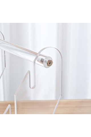 Şeffaf Kesici Teşhir Standı Şeffaf Akrilik Çatal Bıçak Takımı Blok Tutucu Tezgah Organize Ekran Kolay Kurulum Çok Amaçlı Meyve Kesici Raf Standı L