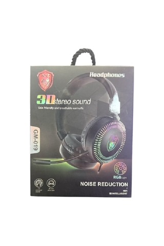 3d Stereo Sound Gm-019 Rgb Kablolu Kulaküstü Işıklı Oyuncu Kulaklık 3.5mm Jack