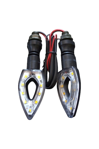 Sinyal Led Delikli Siyah Sarı Işık 100138