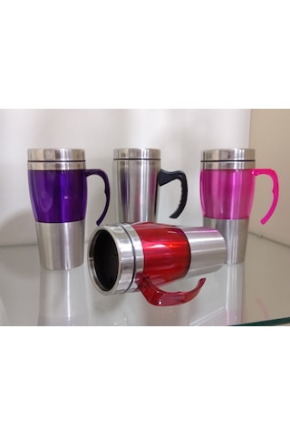 Acar Paslanmaz Çelik Kupa Termos 450Ml Pembe