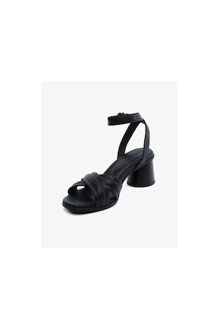 Greyder 34492 Siyah Hakiki Deri Casual Kadın Sandalet Siyah
