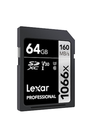 Lexar Professional 1066X LSD1066064G-BNNNG 64 GB SDXC UHS-I V30 U3 Hafıza Kartı