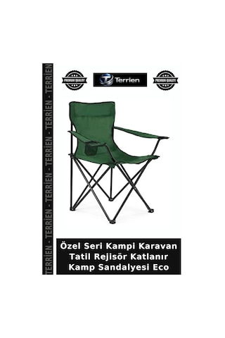 Özel Seri Kampi Karavan Tatil Rejisör Katlanır Kamp Sandalyesi Eco Çok Renkli