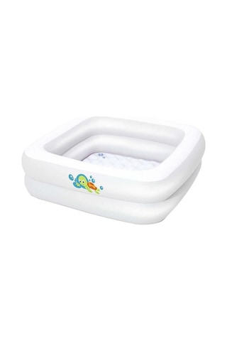 Bestway 51116 Şişme Kare Bebek Havuzu 86x86x25 Cm Beyaz
