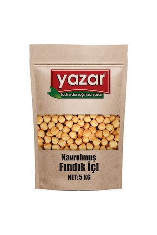 Yazar Kuruyemiş Çiğ Fındık İçi 5 KG