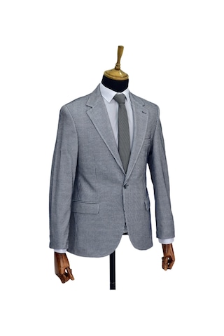 Erkek Tek Spor Ceket Çift Yırtmaçlı Bgl-st03982 Lacivert