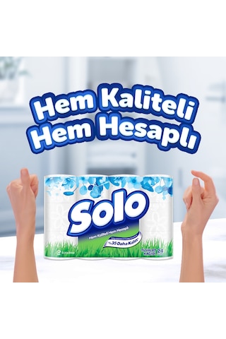 Solo Ultra Dayanıklı Tuvalet Kağıdı 96 Rulo (3 x 32)