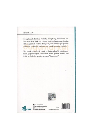 Seksen Günde Devrialem - Jules Verne - Çınar Yayınları