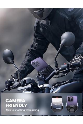 Lamicall Motosiklet Ve Bisiklet Telefon Tutucu Hizli Sök Tak Bp09b