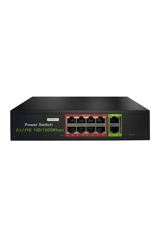 Uranıum G8002 96W 8 Port + 2 Port Poe RJ45 Realtek Chıpset Uplınk Gıgabıt Swıtch