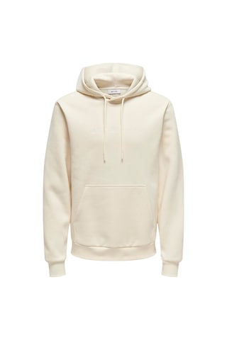 Only & Sons Kapüşon Yaka Beyaz Erkek Sweatshırt Onsconnor Authentıc Reg Hoodıe Swea