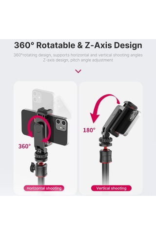 Xindoker 360 Dönebilen Soğuk Ayakkabı Telefon Tutucu: Çift Soğuk Ayakkabı Genişletme, Hafif Ve Taşınabilir Tasarım