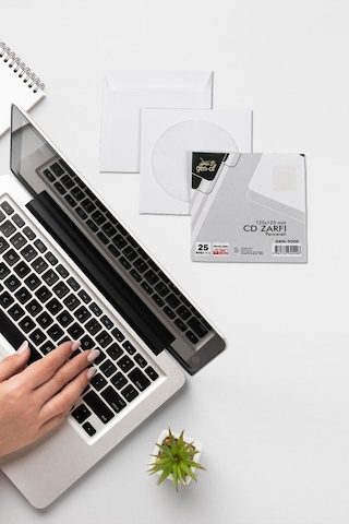 Gen-Of Pencereli CD Zarfı Beyaz 80 gr 500 lü Tutkallı