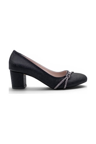 Bilener 0151 Taşlı Kadın Stiletto siyah