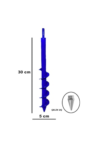 Matkap Uçlu Burgu Aleti Saksı Fide- Çiçek Dikme Burgusu 30x5 CM