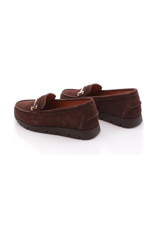 Dgn 5604-6 Kadın Loafer Ayakkabı Kahve Süet