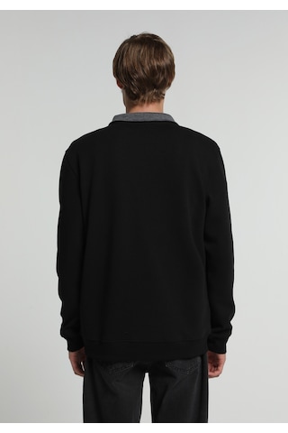 Colin's Colins Regular Fit Dik Yaka Düz Erkek Siyah Sweatshirt Cl1082805 Q1.v2 Blk