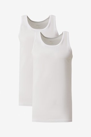 AC&Co / Altınyıldız Classics Erkek Standart Fit Normal Kesim %100 Pamuk 2'li Atlet Paketi - Beyaz