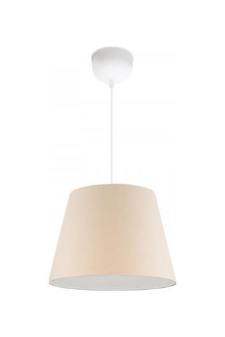 Sofia Konik Tavan Sarkıt Krem Kumaş Hol Çocuk Odası Oturnma Odası Cafe Avize Krem