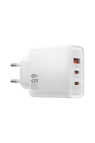 Wiwu Wi-g005 Essen Serisi Gan Tech Pd Hızlı Şarj Özellikli Şarj Başlığı 65w Beyaz