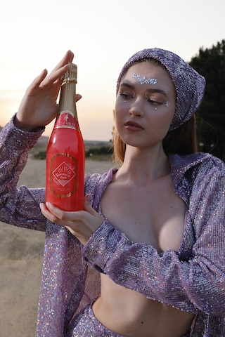 Stella Saltare Karpuz Çilek Aromalı Alkolsüz Simli Şampanya 750 ML
