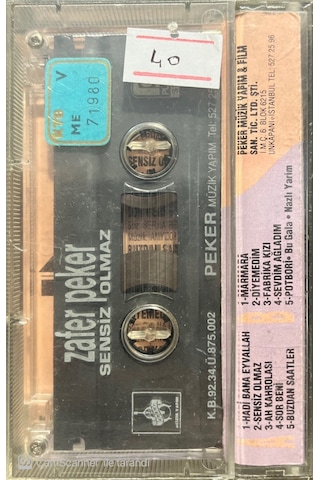 Plak Değildir Kaset Tir Zafer Peker Sensiz Olmaz Kaset