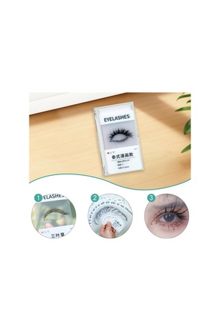 Suntek 14x Kirpik Etkisi Kartları Kullanımı Kolay Aksesuarlar Beyaz