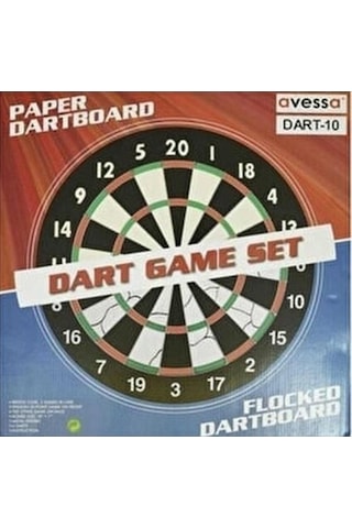 Avessa Dart-10 Amatör Dart Tahtası 6 Oklu