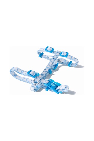 Swissplus Urban Paws Blue Batic Geri Dönüştürülmüş H-tipi Köpek Göğüs Tasması Pembe - Pudra