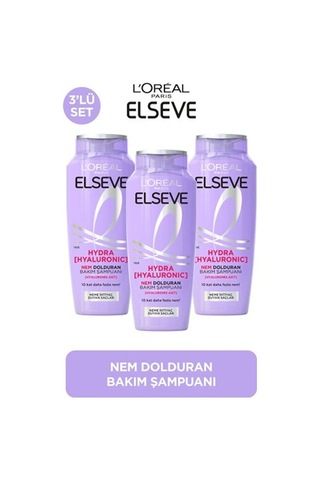Elseve Hydra Hyaluronic Nem Dolduran Şampuanı 300 Ml X 3 Adet PKT.ELSEVE.018