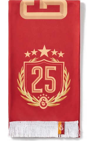 Galatasaray 5 Yıldız Şal Atkı U251372 Kırmızı