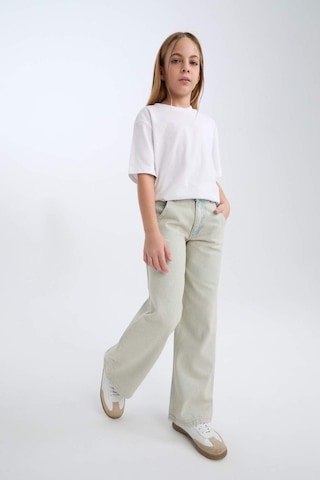 Defacto Wide Leg Geniş Paça Jean Pantolon Kız Çocuk D9128A825SP Mavi