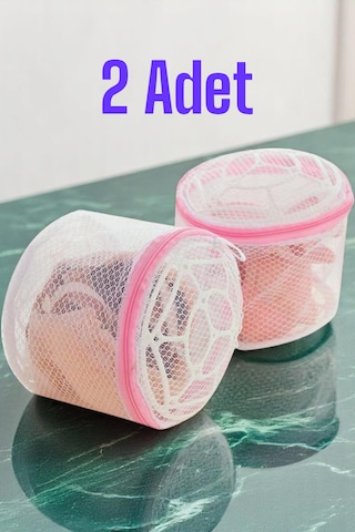 2 Adet Fermuarlı Sütyen Ve Çamaşır Filesi Hassas Çamaşır Yıkama