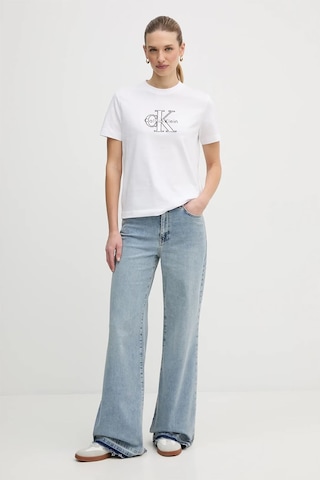 Calvin Klein Kadın Tişört-lv047e819g Beyaz