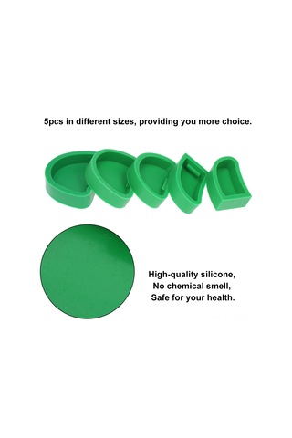 Samdoo 5 Adet/set Diş Plaster Kalıbı, Silikon Materyal, Farklı Boyutlar, Diş Laboratuvarı Kullanıma Uygun, Temiz Ve Sağlıklı Saklama Çok Renkli