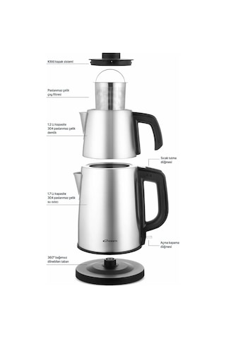 Conti CTM-125 Tealine 1.2 L Çay Makinesi