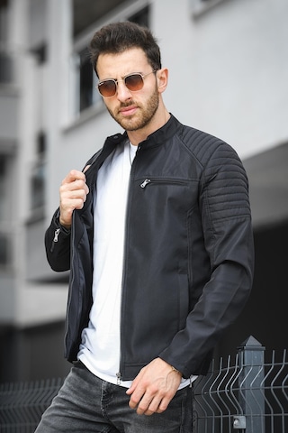 Oksit Abuja Slim Fit Fermuar Detaylı Dik Yaka Su İtici Erkek Mevsimlik Mont 001
