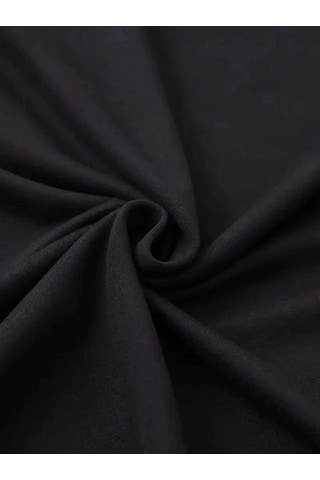 Kadın Leopar Desenli Fiyonklu Baskılı T-shirt Kısa Kol Bisiklet Yaka Oversize Tişört - Siyah Çok Renkli