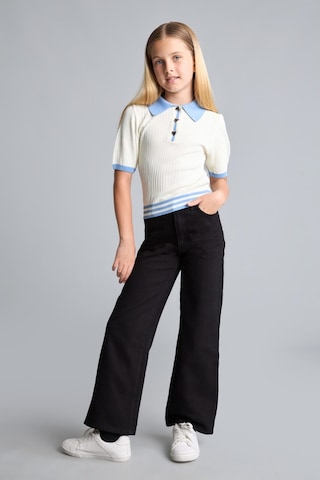 Defacto %100 Pamuk Wide Leg Düz Paça Cepli Gabardin Pantolon Kız Çocuk H9668a826aubk27 Siyah-bk27