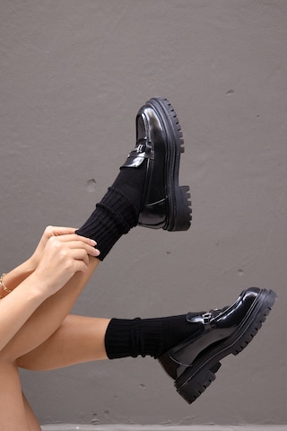 Ozzy Socks 3 Lü Kışlık Kadın Yünlü Uyku Çorabı Soft Touch Siyah Renk Isı Tutucu Çorap Siyah