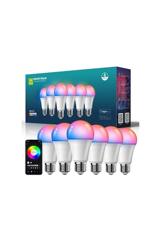 Cbtx Zj-bwbl1h-rgbww-6p 6pcs 10w Akıllı Ampuller Led Ampuller