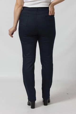 Moda Berray R002 Beli Lastikli Full Esnek Toparlayıcı Büyük Beden Pantolon Lacivert