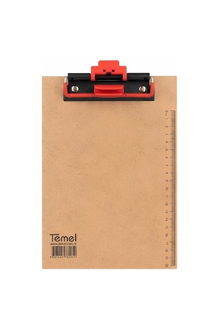 Temel A5 Ahşap Sekreterlik Otomatik Mekanizmalı Kalem Tutma Aparatlı
