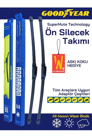 Ustaparçacı + Goodyear Renault Megane 4 2016-2021 Muz Silecek Takımı