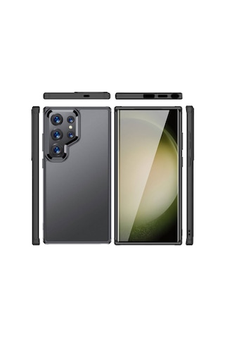 Zore Galaxy Uyumlu S24 Ultra Kılıf Volks Kapak - Siyah Siyah